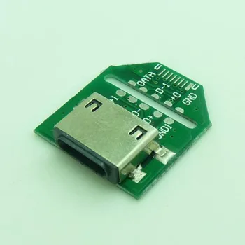 5pcs Za iphone 5/5/6 ženskih vtičnico DIP 4P adapter svet USB test odbor podatkovni kabel usb vmesnik