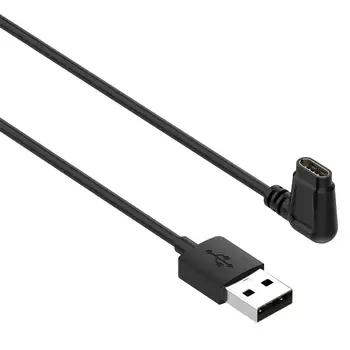 USB Kabel za Polnjenje z aplikacijo Prenos Podatkov 1M/3.3 ft Črna Nadomestni Kabel za Polnjenje Falcon A2029 Smartwatch Dodatki