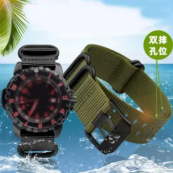 Najlon watch trak 22 mm 23 mm watch band nepremočljiva šport za luminox watchbands trak črno modna zapestnica za moške pasu