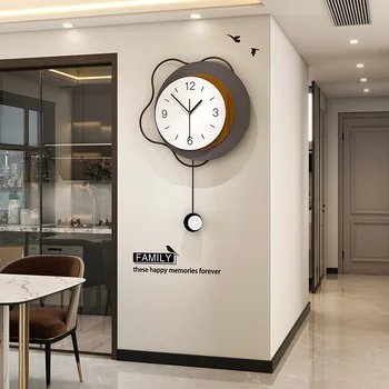 Stenski dekor minimalističen sodobnih luksuznih stenske ure, dnevna soba, jedilnica, home art okras stenska ura, nova moda