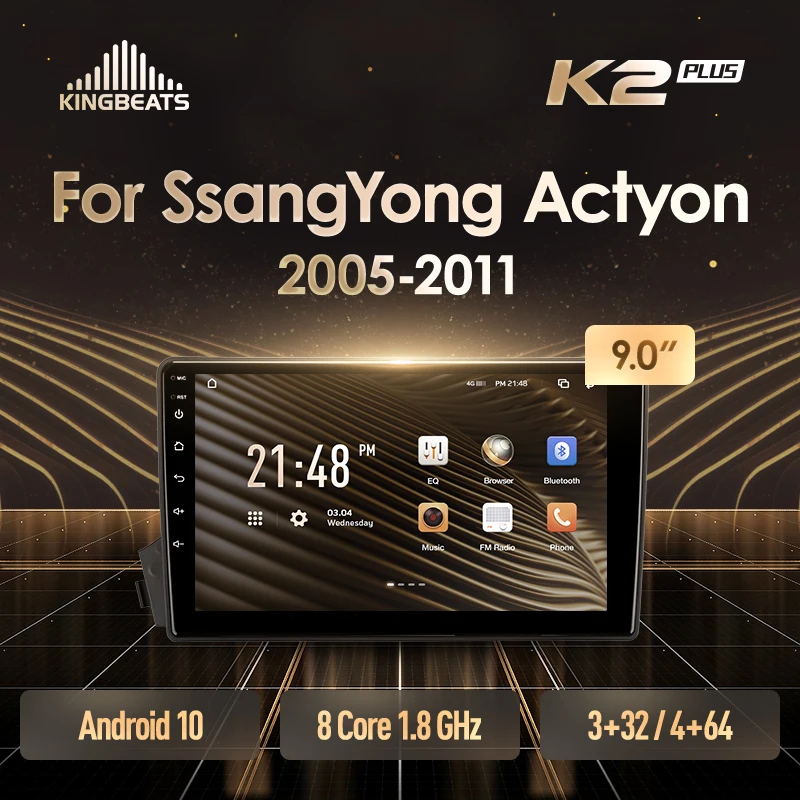 KingBeats Android Okta-Core vodja enote HU 4G v Dash Avto Radio Večpredstavnostna Video Predvajalnik Navigacija GPS Za SsangYong Actyon C100 2005 - 2011 ni dvd-2 din Double Din Android Avtomobilski Stereo sistem 2din