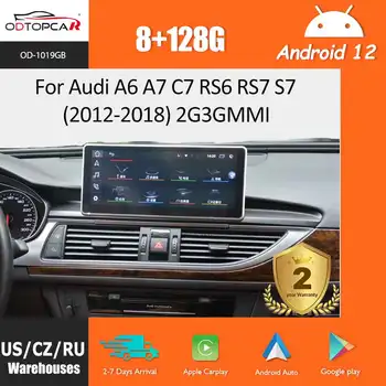 Odtopcar 128GB Za Audi A6 A7 Androdi 10.25 Audi A7, Zaslon na Dotik, Android 11 Carplay Android Auto Celozaslonski Mirrorlink GPS Navi