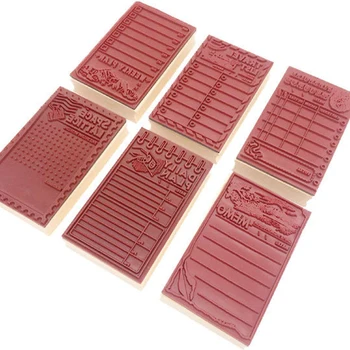 1PCS/set Kawaii Letnik NAČRT SCHEDUAL Načrtovalec Gume žig DIY lesene gume znamke za scrapbooking standard žig