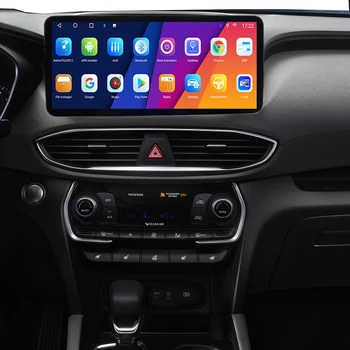 12.3 Palčni Carplay Android Auto Avto Radio QLED 8 Jedro Za Hyundai Santa Fe 2019-2021 Večpredstavnostna DVD Predvajalnik Videa, GPS Navigacijo