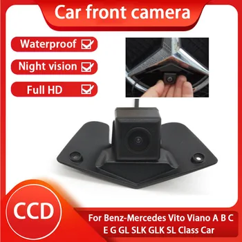 Full HD Avto CCD Pogled od Spredaj Kamero Night-Vision Parkiranje Kamera Za Benz-Mercedes Vito Viano A B C E G GL SLK GLK SL Razred Avto