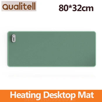 Qualitell Ogrevanje PVC Tabela Mat Ročno Toplejše Toplo Mouse Pad Konstantno Temperaturo Čas Nepremočljiva Office Desktop Mat