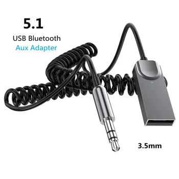 Kebidu Aux Bluetooth Adapter Za Avto, 3.5 mm Jack, USB, Bluetooth, Sprejemnik 5.1 Zvočniški Auto Handfree Komplet Audio Glasba Oddajnik