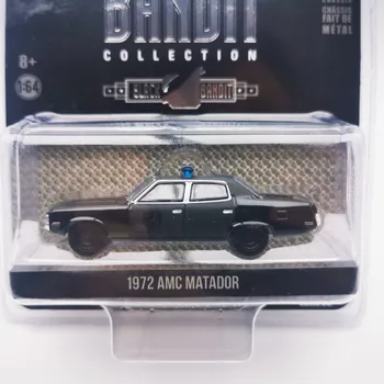 GREENLIGHT 1:64 1972 AMC MATADOR BLACK Zlitine model avtomobila Kovinskih igrač za childen otroci diecast darilo