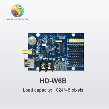 Huidu HD-W6B U-Disk Vgrajen WiFi Eno Barvo, Dvojni Barvni LED Zaslon Nadzorne Kartice 1024x48 slikovnih Pik Podpira