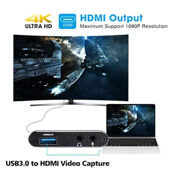 HDMI Video Capture Card 4K Zaslon Snemanje USB3.0 1080P 60FPS Igra Naprave za Zajemanje