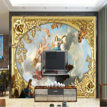 beibehang Ozadje po Meri Super Osebnost Royal Klasične Evropske Palače Oljno sliko 3D ozadje TV sliko za Ozadje