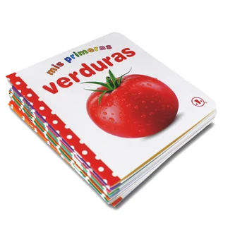 1Sets Otrok Montessori španski Knjige Živalske/Rastlinske/Sadje/Color/Letter/Število Izobraževalnih 3-8 let Baby Učne Kartice Knjiga