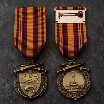 Vrhunska 1PC 1940 Britanski Francija Churchill Dunkerque Grand Umik Medaljo Generator Načrta za Zahodno Fronto Spominsko Značko