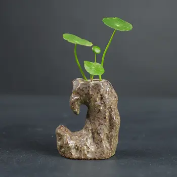 Keramični Majhne Vaza Ustvarjalne Mini Hydroponic Cvet Namizni Kitajski Bonsaj Dekoracijo Zelenih Rastlin Vaza Doma Dekor 1PCSLE365