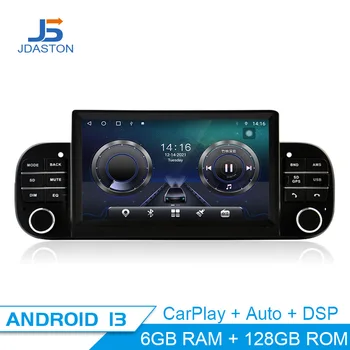 JDASTON Android 13 Avto Multimedijski Predvajalnik Za FIAT PANDA 2013 - 2020 GPS Navigacija 1 Din avtoradia Stereo Autoaudio WIFI Carplay