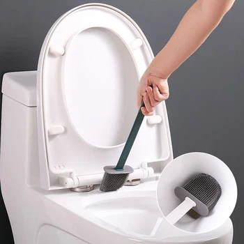 WC Ščetka za Čiščenje z Dolgo Prisotni Silikonski Ščetko za Gospodinjstvo Čiščenje Orodja Kopalnice Oprema Novosti Toaletni Izdelki