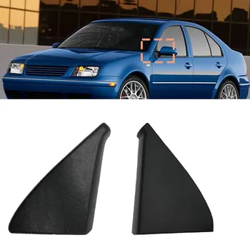 Črna ABS 1 Par Vrat Ogledalo Kritje Trim Panel Mount Trikotnik, Primerni za Golf Jetta -GTI GLI MK2 191837993 191837994