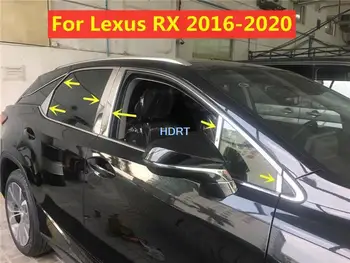 Za Lexus RX RX200T 2016-2020 Avto Styling Zaščitnik Dekoracija dodatna Oprema Okna Steber Okvir Post Trakovi Kritje Trim Oblikovanje