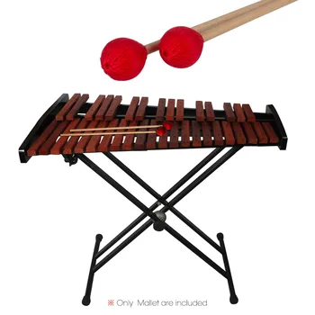 1 Par Srednjega Marimba Palico Kladiva Xylophone Glockensplel Mallet z Bukov Ročaj Glasbena Oprema Kladiva za Amaterje