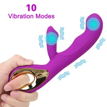 Nepremočljiva 10 Načini G-Spot Vibrator Rabbit Vibrator Ženski Masturbators Klitoris Stimulator Spolnih Igrač za Ženske