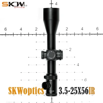 SKWoptics-Tactical Puška je Področje, Stran Poudarek Mil-dot Lov, Shockproof, 3.5-25x56, Brezplačna Dostava