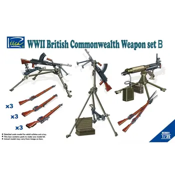 Riich Modeli RE30011 1/35 druge svetovne vojne British Commonwealth Orožje Sklop B - Obsega Model Komplet