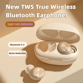 2023 Novo TWS Res Brezžične Bluetooth Slušalke 5.3 Zmanjšanje Hrupa Galvanizacijo Bean-tip V-uho Športi, HI-fi Slušalke z Mikrofonom
