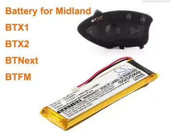 950mAh Baterije 752068PL za Midland BTX1, BTX2, BTNext, BTFM