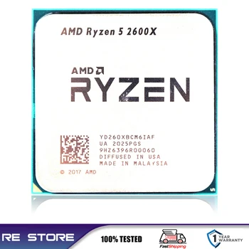 Uporablja AMD Ryzen 5 R5 2600X 3.6 GHz Šest-Core Dvanajst-Nit 95W CPU Procesor Socket LGA AM4 B550M B550 Motherboard