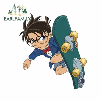 EARLFAMILY 13cm x 11,4 cm Za Detective Conan motorno kolo Avto Nalepke Anime Nalepko Nepremočljiva Okluzija Nič Za JDM SUV RV