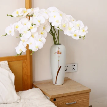 100CM Umetno Devet Glavo Phalaenopsis Umetne Rože Film Občutek Orhideja Doma Dekoracijo Ornament
