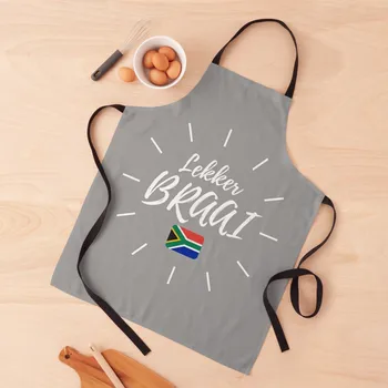 Lekker Braai - Južna Afrika Predpasnik Frizer Predpasnik Stvari Za Kuhinjske Pripomočke Za Kuhinjo Kuhinja Predpasniki Ženska