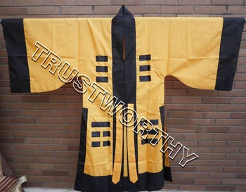 Unisex rumena duhovnik obleke tai chi uniforme borilne veščine kostume Taoist robetaoism oblačila dobok gownclothes