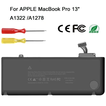 10.95 V 63.5 Wh A1322 A1278 Baterija za Apple MacBook Pro 13