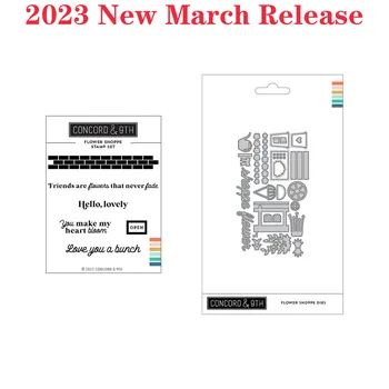 Cvet Shoppe Snop 2023 Novo Marca Sprostitev Rezanje Kovin Matrice Znamk DIY Scrapbooking Foto Album Dekorativni Okrasni Papir