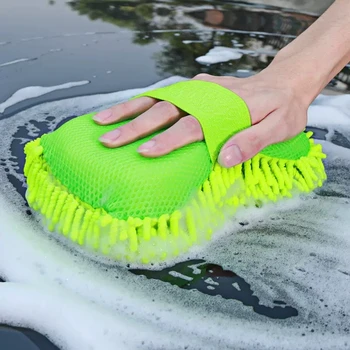 Mikrovlaken Avto Goba Za Pranje Čiščenje Avtomobila Nego Podrobno Ščetke Pranje Brisačo Auto Rokavice Styling Dodatki