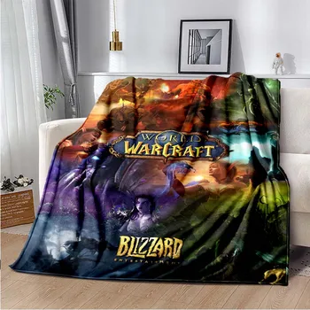 World of Warcraft je Vrgel Odejo Kavču Odeja Kritje Potnih Posteljnina Vtičnico Vrgel Odejo Flanela Odejo Bedspread Piknik Odejo