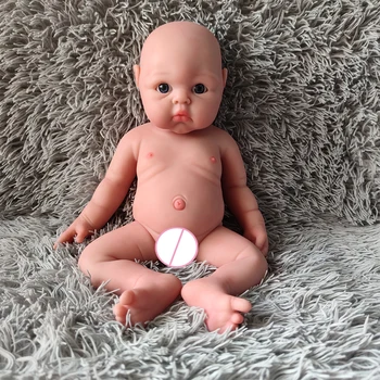 45 cm dekle lutka ročno poslikano silikonski rodi punčko mehka in realna baby telo mehko silikonsko proizvodnje