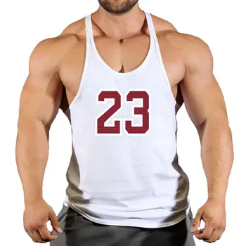 Poletje fitnes telovnik nov modni bombaž majica brez rokavov, priložnostne moda fitnes telovnik moški telovnik bodybuilding oblačila