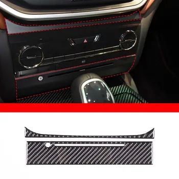 Za Maserati Ghibli III (M157) 2014-2015 Avto Centralni Nadzor CD Plošča Pokrov Dekoracijo Nalepke Mehko Ogljikovih Vlaken Pribor LHD
