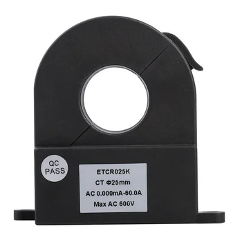 ETCR025K Split Tip Visoka Natančnost tok Puščanja Senzor AC 60A Ločljivost 1uA Za Oscilloscope Industrijskih nadzornih Digitalni