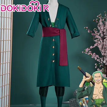 Roronoa Zoro Cosplay Anime Cosplay 【S-2XL】DokiDoki-R Kostum Zoro Enotno Cosplay Kostum Halloween Plus Velikost