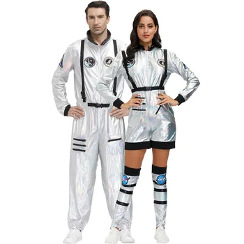 Unisex Film Astronavt Cosplay Kostum za Odrasle Halloween Party Kažejo Obleko Človek sanjske Prikrivanje Jumpsuit Obleka, M-XL