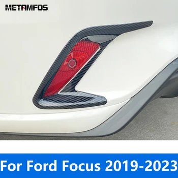 Za Ford Focus Limuzina 2019-2022 2023 Ogljikovih Vlaken Zadnja Svetilka Za Meglo Svetlobe Kritje Trim Foglight Odbijača Ploščo Pribor Avto Styling