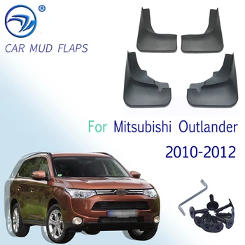 Spredaj Zadaj Oblikovani Avto Blato Zavihki Za Mitsubishi Outlander 2010 2011 2012 Mudflaps Splash Varovala Blato Zavihek Blatniki Fender