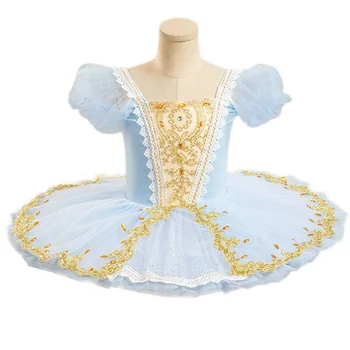 2023 Roza in modro Strokovno Balet Palačinka Tutu Za Dekle YAGP TUTU Ročno Klasični Balet Kostum za Odrasle