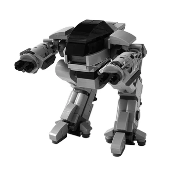 Gobricks MOC Mehanske Vojne ED209 Robot gradniki Kit Film RoboCopeds Izvršitveni Matrixed Črno Kavo Opeke Otroci Igrače