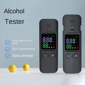 Strokovno Alkohol Tester Dih Tester Detektor Breathalyzer Samodejno Dih Alkohola Test Z LED Digitalni Zaslon